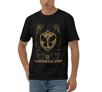 MAOZEEN Tomorrowland Electronic Dance Festival Men Cotton Sport Women Vintage T Shirt Black Tshirts for Men
