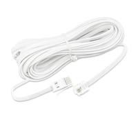 MAOZHOU Telephone Cable,5m BT BS6312 Plug to RJ11 ADSL Modem Male Plug Cable,White Extension Lead for Landline, Modem, Fax