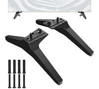 Maozhren TV Stand Legs Replacement, Black ABS, Floor Mount, Compatible with LG TV Legs 49/50/55 Inch Models