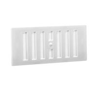 Map Adjustable Air Vent With Flyscreen Cover, 6" x 3" (152mm x 76mm), Hit & Miss Ventilation Cover, White