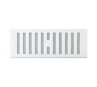 MAP Adjustable Plastic Air Vent Grille With Flyscreen Cover, White, 9" x 3"