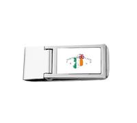 map al Location Northern Ireland Slim Money Clip Stainless Holder Pocket Wallet