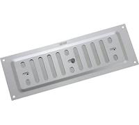 MAP Aluminium Adjustable Air Vent 9” x 3”, Single Brick Hit & Miss Grille Cover (228mm x 76mm), SAA (Silver)