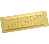 Map Aluminium Adjustable Air Vent for Openings 9" x 3" Gold Cover | 229 x 76mm Single Brick Hit & Miss Ventilation Metal Cover