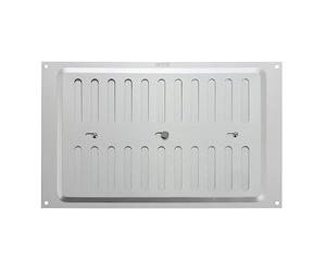 Map Aluminium Adjustable Air Vent for Openings 9" x 6" Silver Cover | 229mm x 152mm Double Brick Hit & Miss Ventilation Metal Cover