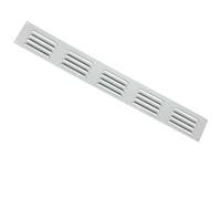 Map Aluminium Self Colour Louvre Door Vent 466x51mm 18 inch x 2 inch Air Grate Plinth, Kitchen Worktop Grille Cover
