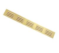 Map Aluminium Louvre Door Vent 466x51mm 18"x2" Air Grate Plinth, Kitchen Worktop Grille Cover,Gold