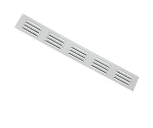 Map Aluminium Self Colour Louvre Door Vent 466x51mm 18 inch x 2 inch Air Grate Plinth, Kitchen Worktop Grille Cover