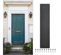 Map Aluminum Door Kick Plate, 8x30 Inches, 1.5mm (1/16 Inch) Thickness for Exterior Doors, Black (Single Pack)