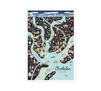 Map Art Poster of Charleston, South Carolina 2 Canvas Poster Bedroom Decor Landscape Office Room Decor Gift 24x36inch(60x90cm)