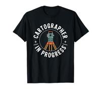 Map Cartographer Land Surveyor, Cartographer In Progress T-Shirt