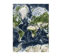 map Diamond Art Kits Adults, Diamond Painting blue Crystal Art Kits for Kids Beginners DIY 5D Full Drill Crystal Embroidery Paintings Canvas Crafts Home Wall Decor Christmas Gifts 16 x 20inch KSWF993