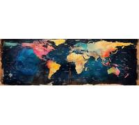 Map Diamond Art Painting World Map 5D Diamond Painting Kits for Adults,40x80cm Large Diamond Painting Kit, DIY Diamond Art Accessories Crystal Art Rhinestone Cross Stitch for Wall Decor, Women Gifts