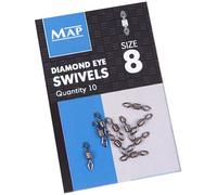 Map Diamond Eye Swivels - 8
