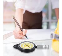 Map Distance Meter for Curved Routes Measurement, Aluminum Alloy for Compass Curve Meter with Acrylic Lens & ABS Housing, 95 x 45 x 12 mm Portable Odom