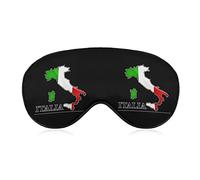 Map Flag of Italy Funny Sleep Eye Mask Soft Blindfold Eye Cover with Adjustable Strap Night Eyeshade for Men Women