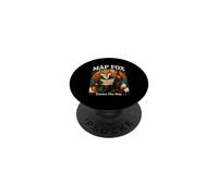 Map Fox Knows The Way Hiking PopSockets Adhesive PopGrip
