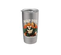 Map Fox Knows The Way Hiking Stainless Steel Insulated Tumbler