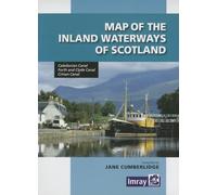 Map Inland Waterways of Scotland: Caledonian Canal, Forth and Clyde Canal