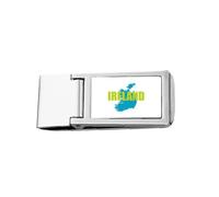 map Ireland EUAN Pastoral Slim Money Clip Stainless Holder Pocket Wallet