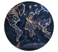 Map Jigsaw Puzzles Great Gift for Adults 1000 Piece Challenging Games Home Decoration Earth at Night Jigsaw Puzzle for Adults And Kids 1000pcs (67.5x67.5cm)