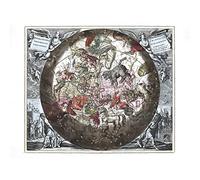 Map Keller 1708 Hemisphere Star Constellations World Large Wall Art Poster Print Thick Paper 18X24 Inch