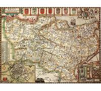 Map Marketing KENT1 Kent Historical Map 1000 Piece Jigsaw Puzzle (1610). Free Print