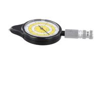 Map Measuring Instrument - Aluminum Alloy Curve Wheel Measures Curved Routes Scale-Based Actual Distance Meter for Maps Odometer Having Rolling (95 x 45 x 12 mm)