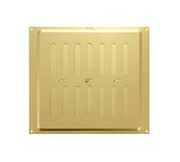 MAP Metal Adjustable Air Vent 9" x 9" Gold Cover | 229 x 229mm Triple Brick Sliding Hit & Miss Aluminium Grille Cover