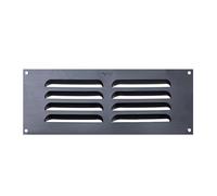 Map Metal Louvre Air Vent Cover for Openings 9 x 3" (229 x 76mm), Suitable for Venting Gas Appliances, Internal/External Walls, Anthracite