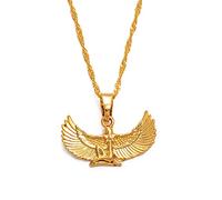 Map Necklace - Fab Egyptian Goddess Necklace,Wing Chains Ankh Bib Wicca Pagan Jewelry Egypt Religion,Ethnic Adjustable Accessories,Hiphop Unique Region Personalized Fashion Charm Everyday Patriot