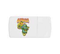 'Map of Africa' Pill Box with Tablet Splitter (PI00034967)