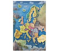 Map of Europe Adults Kids Puzzle Jigsaw 1000 Pieces Educational Toy Game Family Decoration （78×53cm）