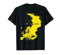 map of Europe and Russia from space, Orthographic projection T-Shirt