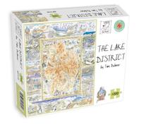Map of Lake District Jigsaw 1000 Piece Puzzle