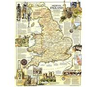 Map of Medieval Britain (A2 Size 42 x 59.4 cm)