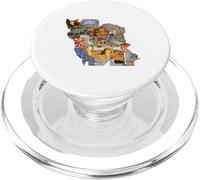 Map of Persian empire, Iran Map PopSockets PopGrip for MagSafe