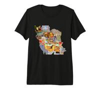 Map of Persian Empire, Iran Map Premium T-Shirt