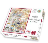 Map of Proper Lancashire Jigsaw 1000 Piece Puzzle