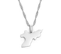 Map Of Saint Vincent And The Grenadines Pendant Necklace For Men - Union Island Saint Vincent And The Grenadines Pendant Chain Necklaces For Women Girls Jewelry ui