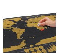 Map Of The World Scratch Poster Deluxe Edition