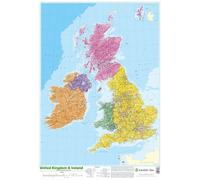 Map of UK and Ireland - Laminated (53 x 77cm)