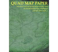 Map Paper Quad Ruled: One-Inch and Quarter-Inch Square Grids; Quad Graph Paper for RPG Map Design and Playtesting, Double-sided Sheets (8.5x11)