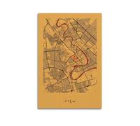Map Poster Asia Iraq Baghdad Poster Decorative Painting Canvas Wall Posters And Art Picture Print Modern Family Bedroom Decor Posters 12x18inch(30x45cm)