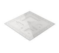 Map scale and protractor for surveying with transparent coordinate ruler compatible with MGRS, USNG, and metric systems, designed for construction and navigation purposes