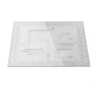 Map scale and protractor tool with flexible design and transparent plastic coordinate ruler suitable for MGRS, USNG, and other metric systems