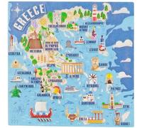 Map Style Greece Fridge Magnet Tourist Souvenir Refrigerator Decoration Magnet Craft