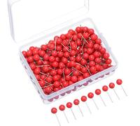 Map Tacks Push Pins Small Size 300 Packs (Red, 1/5 Inch)