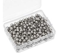 Map Tacks Push Pins Small Size 300 Packs (Silver, 1/5 Inch)