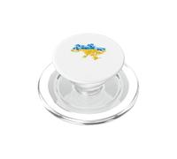 Map Ukraine from Flowers - Ukrainian National Emblem Ukraine PopSockets PopGrip for MagSafe